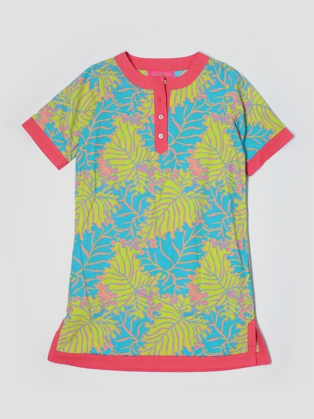 Girl Lilly Pulitzer Jubilee Leaf Tunic Shift 50th Dress Size 14